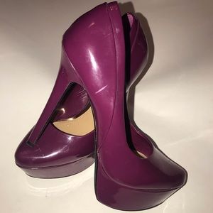Maroon jessica Simpson patent heels